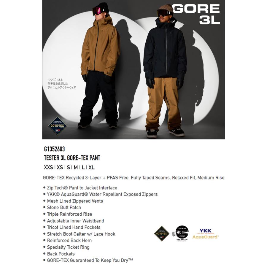VOLCOM 25-26 VOLCOM/ボルコム TESTER 3L GORE-TEX pant メンズ