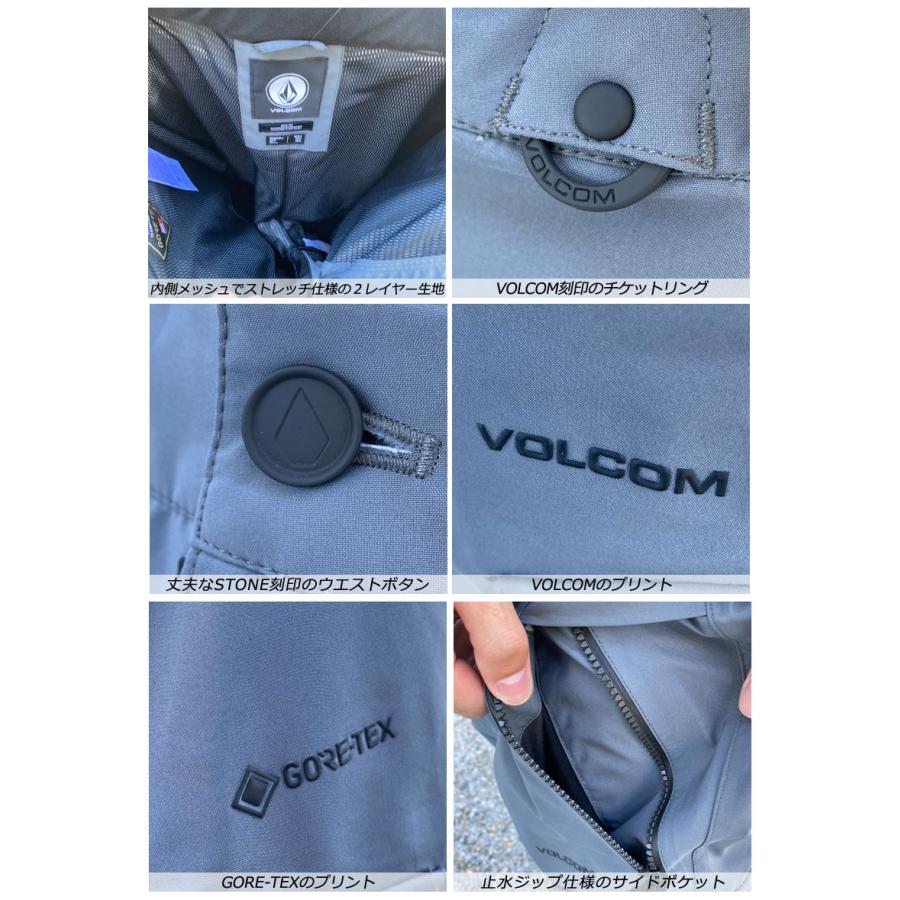 23-24 VOLCOM/ボルコム STONE STRETCH GORE-TEX pant メンズ レディース 防水ゴアテックスパンツ スノーボードウェア スノーウェアー 2024｜breakout｜10