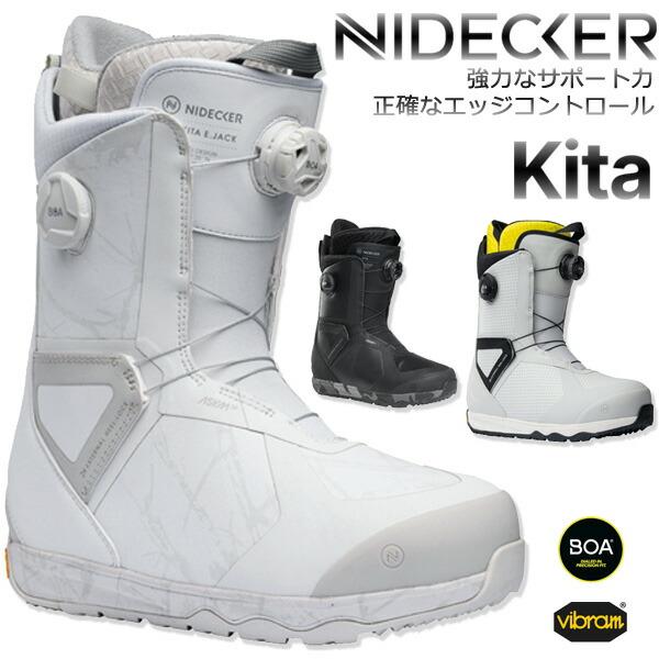 25-26 NIDECKER/ナイデッカー KITA キタ エリック・ジャクソン メンズ レディース ダブルボア ブーツ スノーボード 2026 型落ち