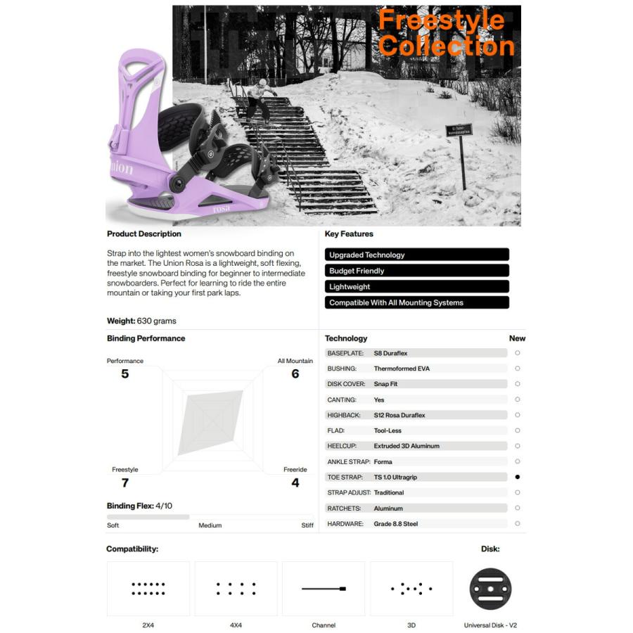 UNION BINDING 24-25 UNION/ユニオン ROSA ローザ レディース