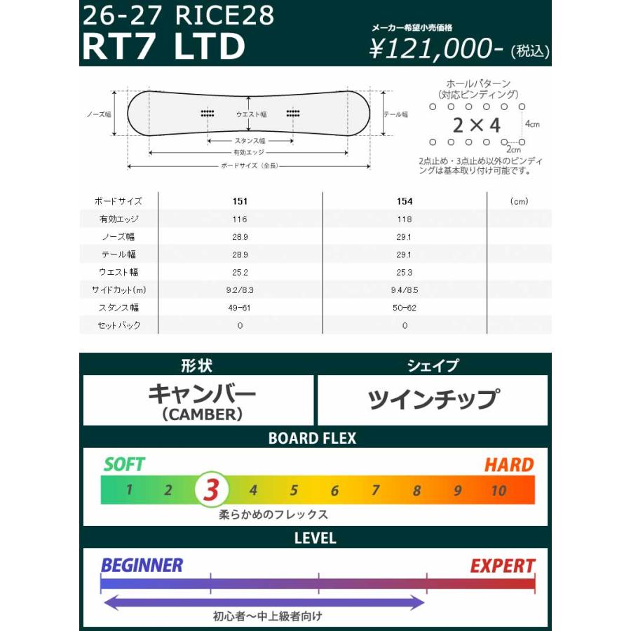 RICE28 26-27 RICE28/ライス RT-7 LTD アールティーセブン リミテッド