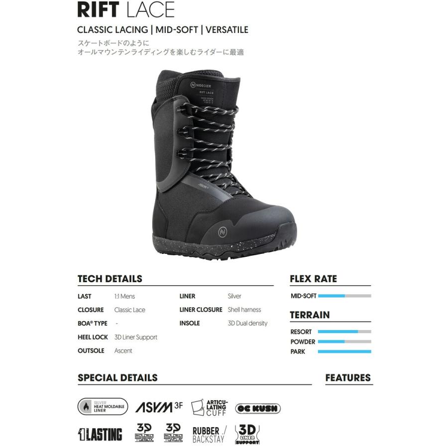 NIDECKER 24-25 NIDECKER/ナイデッカー RIFT LACE リフト レース NIDECKER 24-25 NIDECKER/ナイデッカー RIFT LACE リフト レース