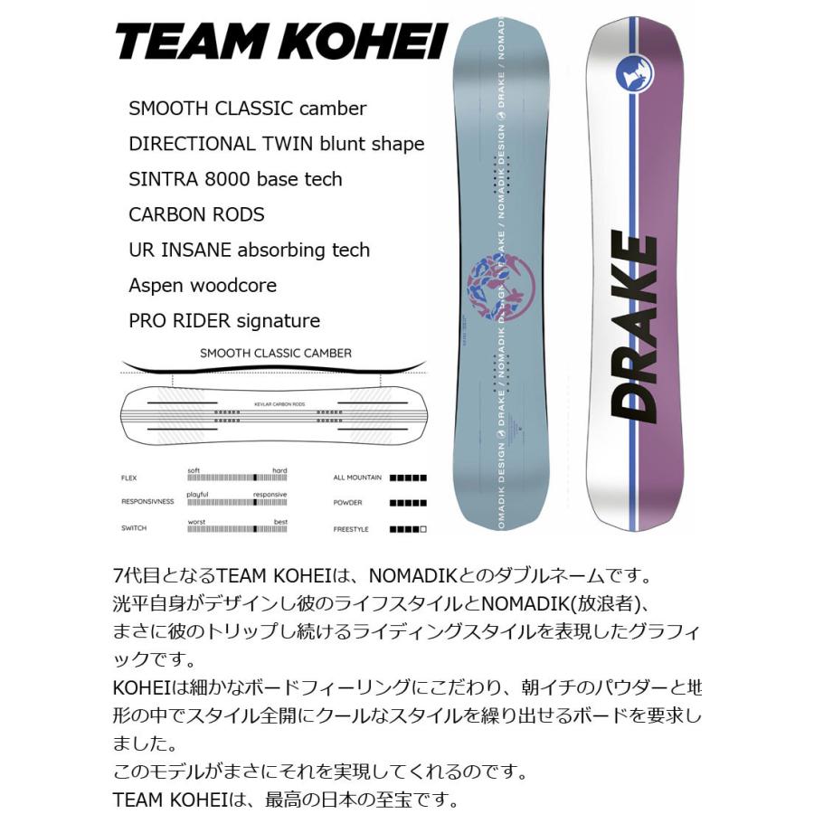 DRAKE 22-23 DRAKE/ドレイク TEAM KOHEI チーム 工藤洸平 メンズ DRAKE 22-23 DRAKE/ドレイク TEAM KOHEI チーム 工藤洸平 メンズ