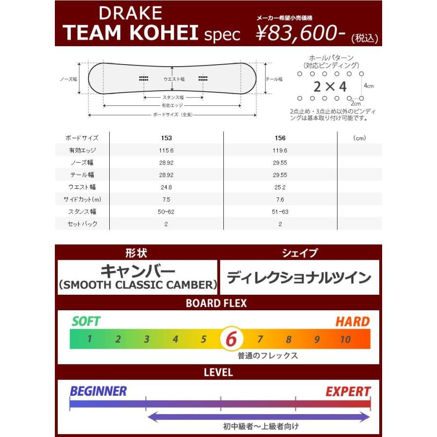 DRAKE（ドレイク） 22-23 DRAKE/ドレイク TEAM KOHEI チーム 工藤洸平
