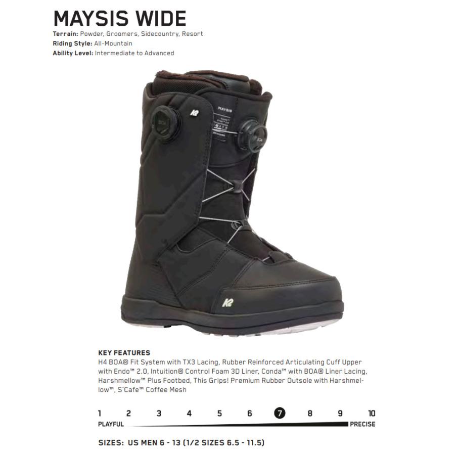 K2(ケーツー) MAYSIS WIDE 25㎝ US7 使用頻度小 楽天市場】24-25 K2/ケーツー MAYSIS メイシス メンズ