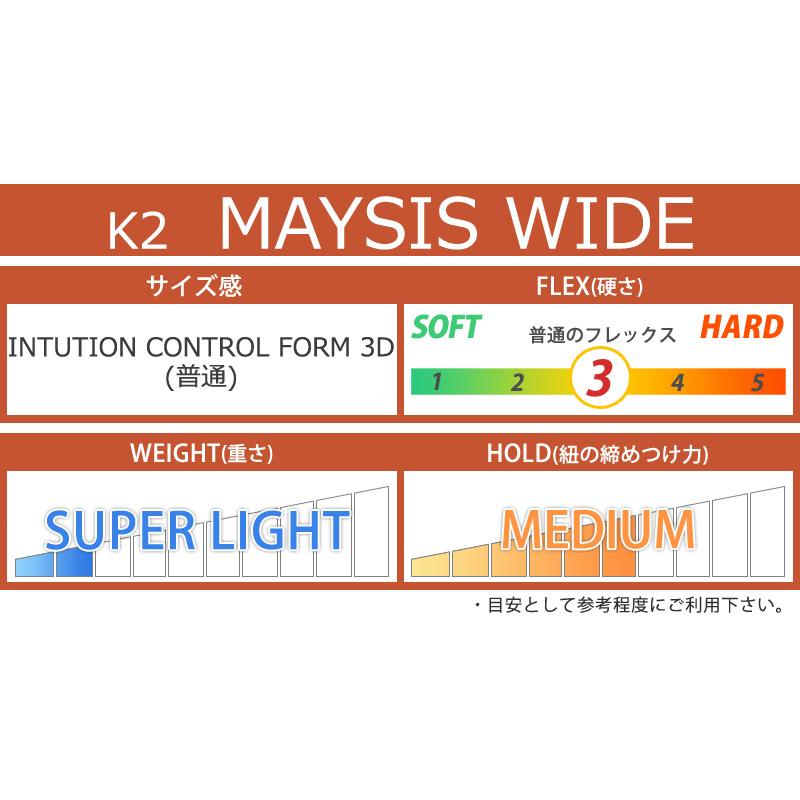 24-25 K2/ケーツー MAYSIS WIDE メイシス メンズ レディース 熱成型