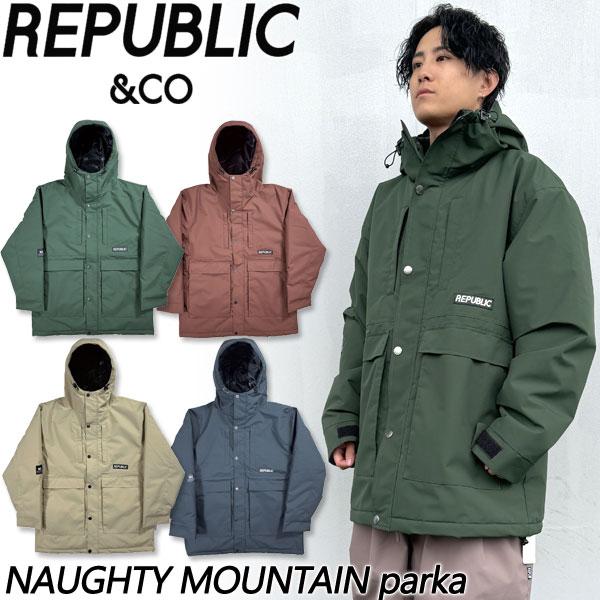 【未使用】REPUBLIC ウェア NAUGHTY MOUNTAIN PARKA 24-25 REPUBLIC & CO/リパブリック NAUGHTY MOUNTAIN parka メンズ