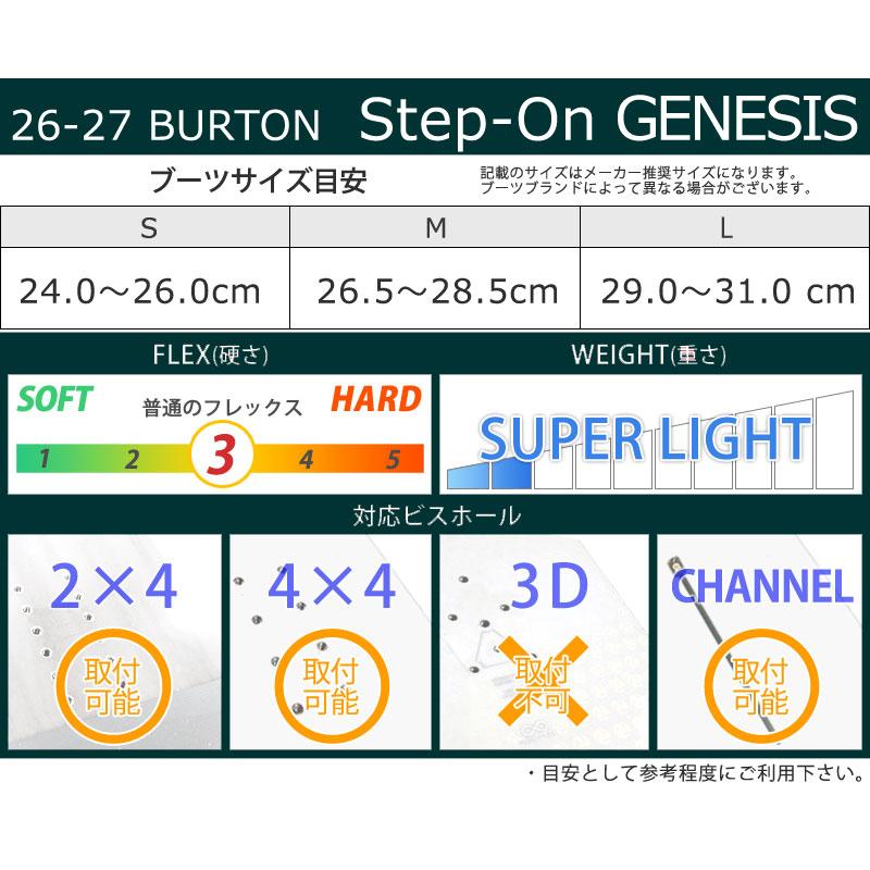 BURTON（バートン） 26-27 BURTON/バートン STEP ON GENESIS Re Flex
