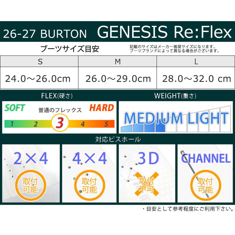 BURTON（バートン） 26-27 BURTON/バートン GENESIS Re Flex