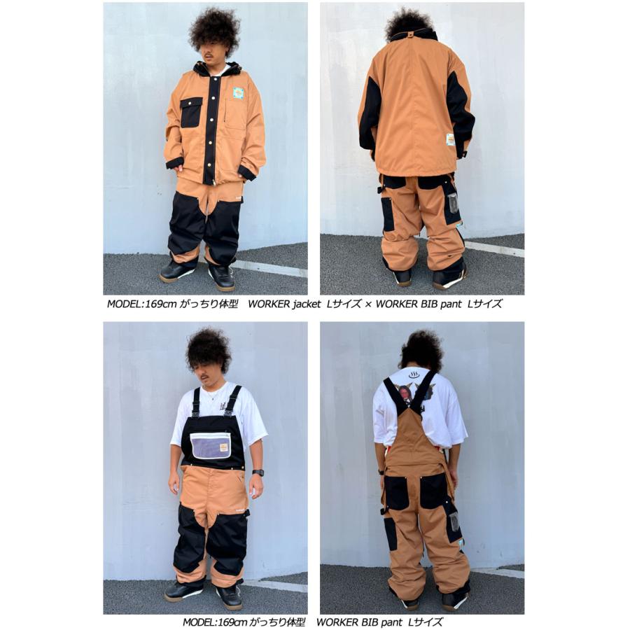 24-25 PLAN-B/プランビー WORKER BIB pant メンズ レディース