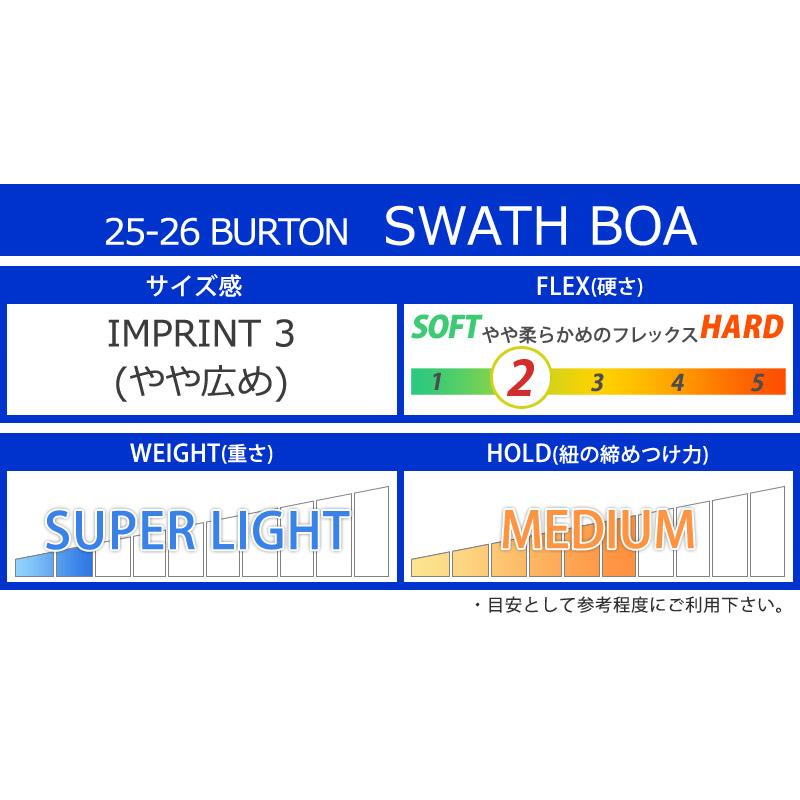 BURTON（バートン） 25-26 BURTON/バートン SWATH BOA スワース メンズ