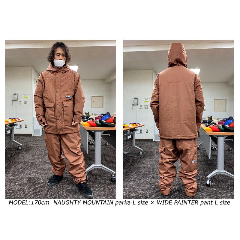 22-23 REPUBLIC amp;CO/リパブリック WIDE PAINTER pant メンズ レディース 防水パンツ スノーボードウェア スノーウェアー 2023 予約商品|BREAKOUT|08