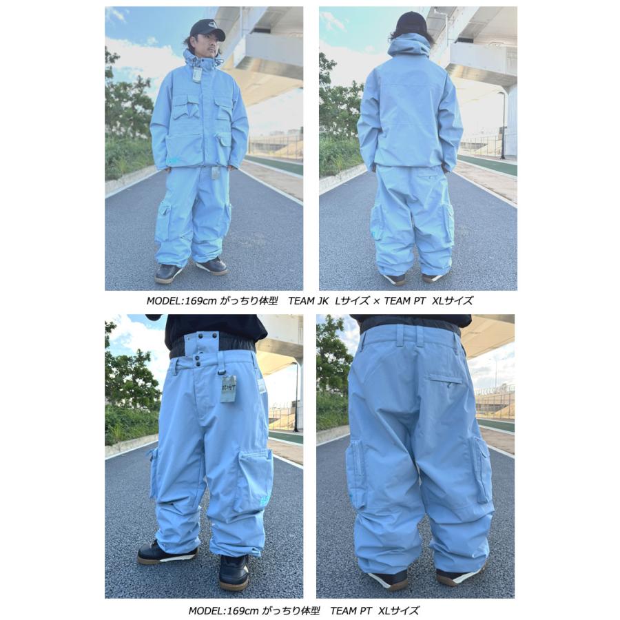 【最終処分1/25迄】美品SSTIVO スノーボードパンツ　MENS 青　S 24-25 BLUNT/ブラント TEAM PT チームパンツ 戸田 真人 メンズ