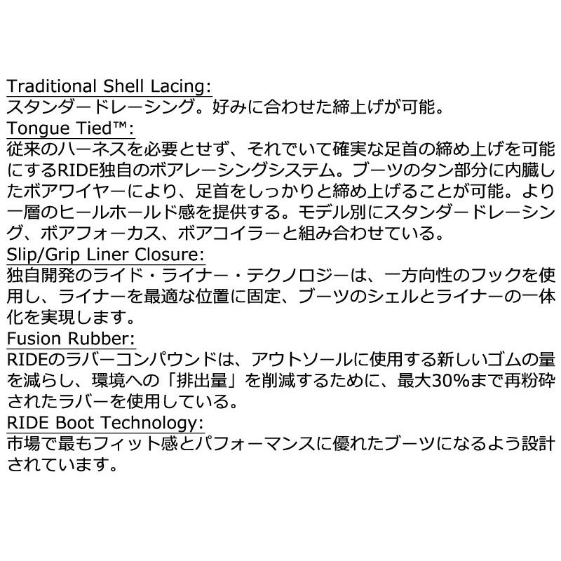 25-26 RIDE/ライド ANCHOR アンカー メンズ レディース ブーツ シュー