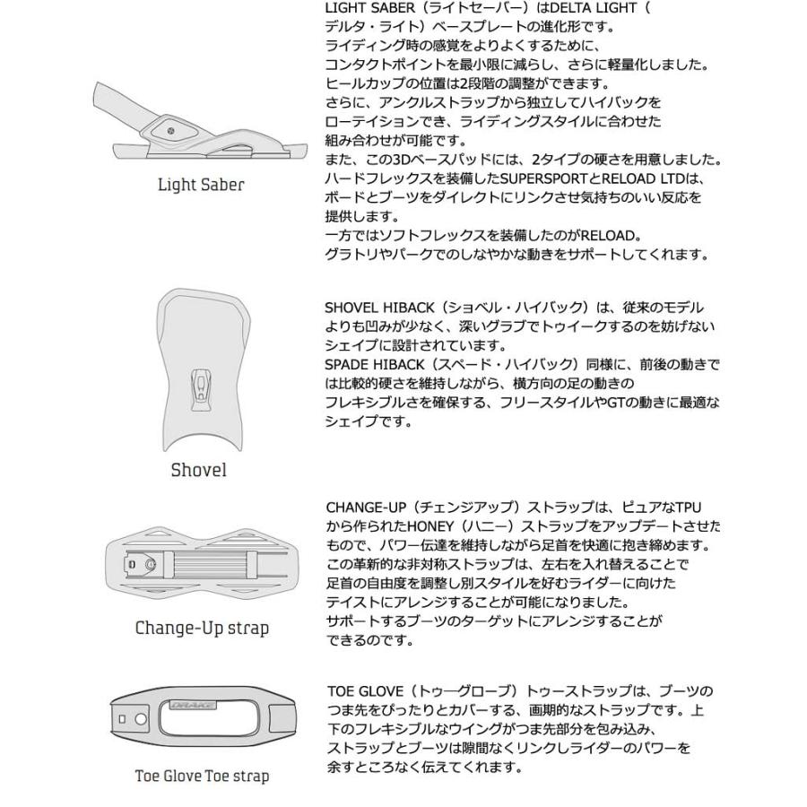 即出荷 23-24 DRAKE / ドレイク RELOAD リロード メンズ レディース ビンディング バインディング スノーボード 2024｜breakout｜04