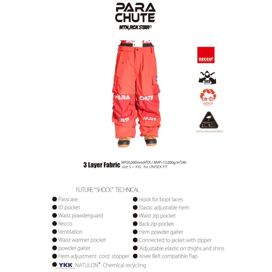 25-26 MOUNTAIN ROCK STAR/マウンテンロックスター PARACHUTE pant