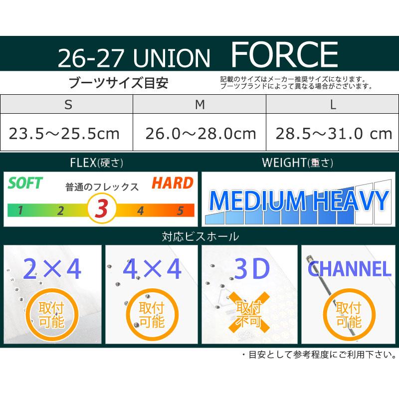 UNION BINDING 26-27 UNION/ユニオン FORCE フォース メンズ