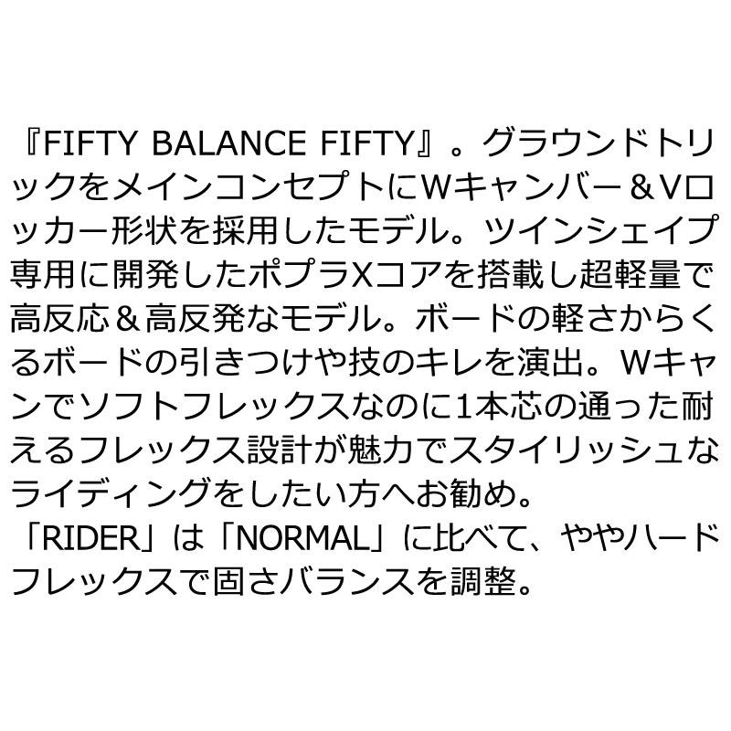 NOW 25-26 MOSS SNOWBOARDS/モススノーボード FIFTY-FIFTY RIDER