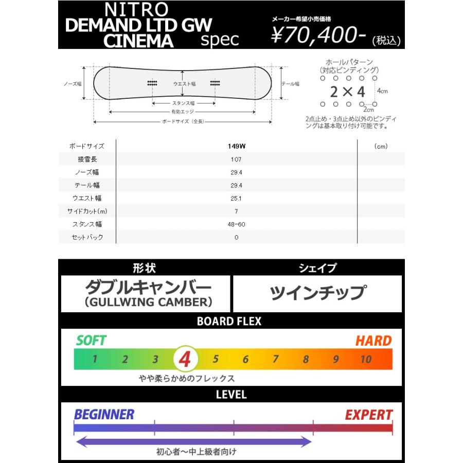 NITRO(スポーツ) 23-24 NITRO / ナイトロ DEMAND LTD GULLWING NITRO(スポーツ) 23-24 NITRO / ナイトロ DEMAND LTD GULLWING