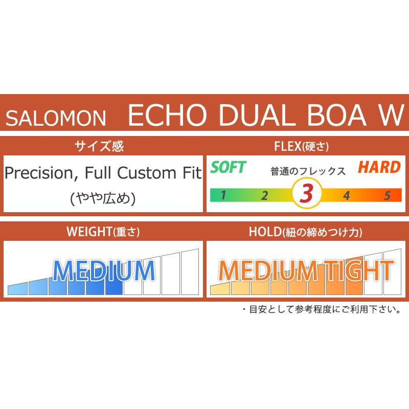 SALOMON 24-25 SALOMON/サロモン ECHO DUAL BOA WIDE エコー