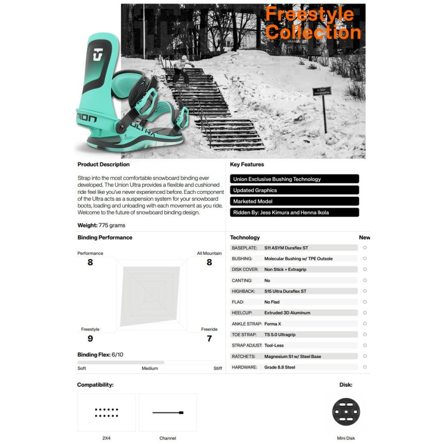 UNION BINDING 24-25 UNION/ユニオン ULTRA WOMEN'S ウルトラ UNION BINDING 24-25 UNION/ユニオン ULTRA WOMEN'S ウルトラ