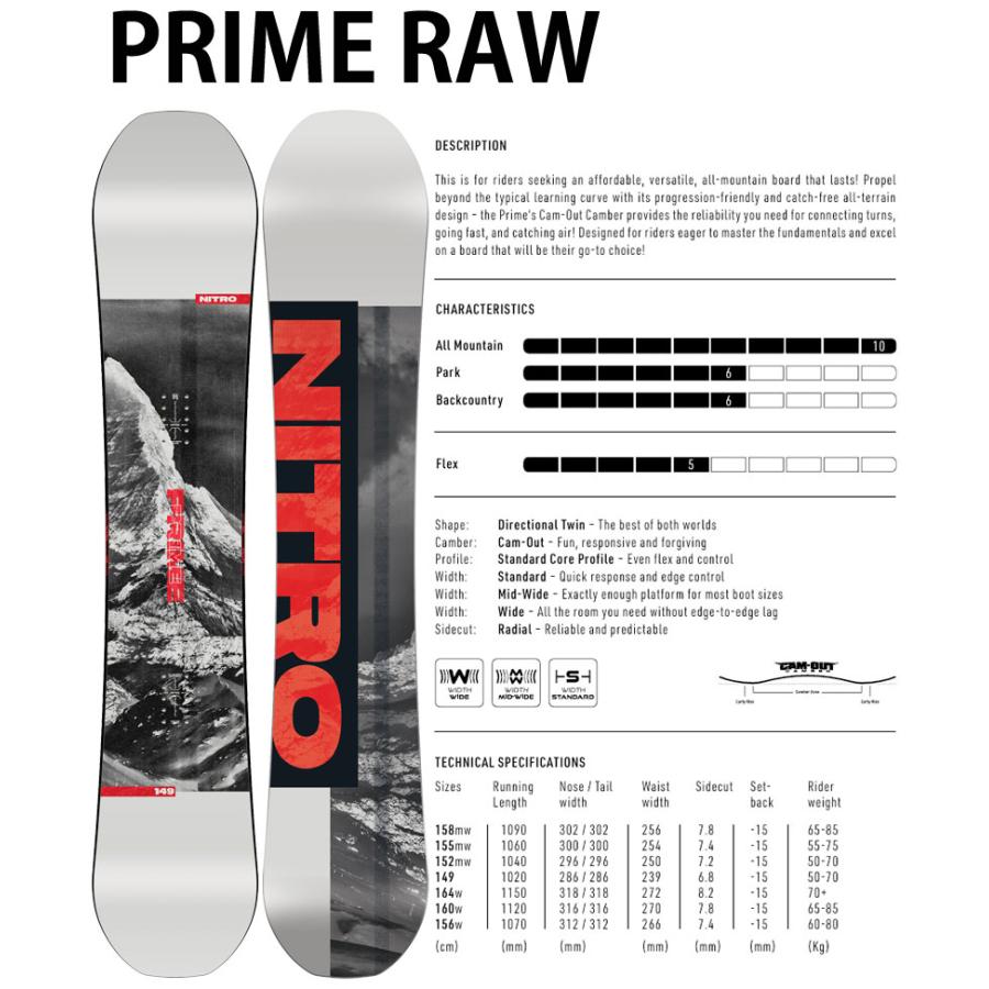 NITRO（ナイトロ） 26-27 NITRO/ナイトロ PRIME RAW プライム メンズ 
