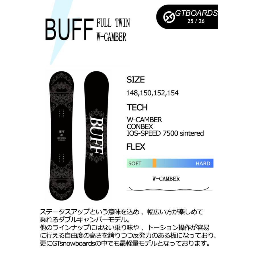 NOW 25-26 GT-SNOWBOARD/ジーティー BUFF バフ メンズ NOW 25-26 GT-SNOWBOARD/ジーティー BUFF バフ メンズ