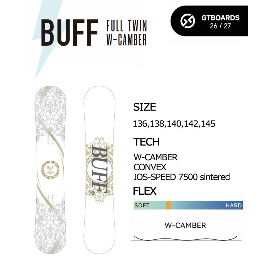 NOW 26-27 GT-SNOWBOARD/ジーティー BUFF バフ メンズ レディース