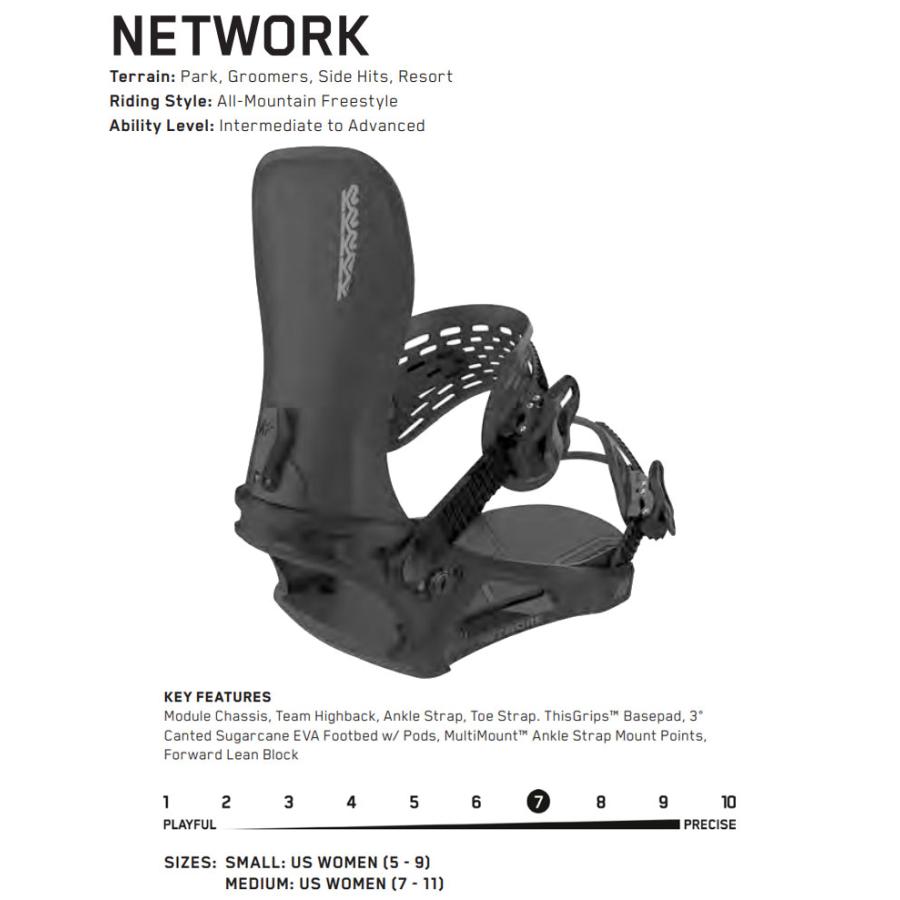 24-25 K2/ケーツー NETWORK ネットワークレディース
