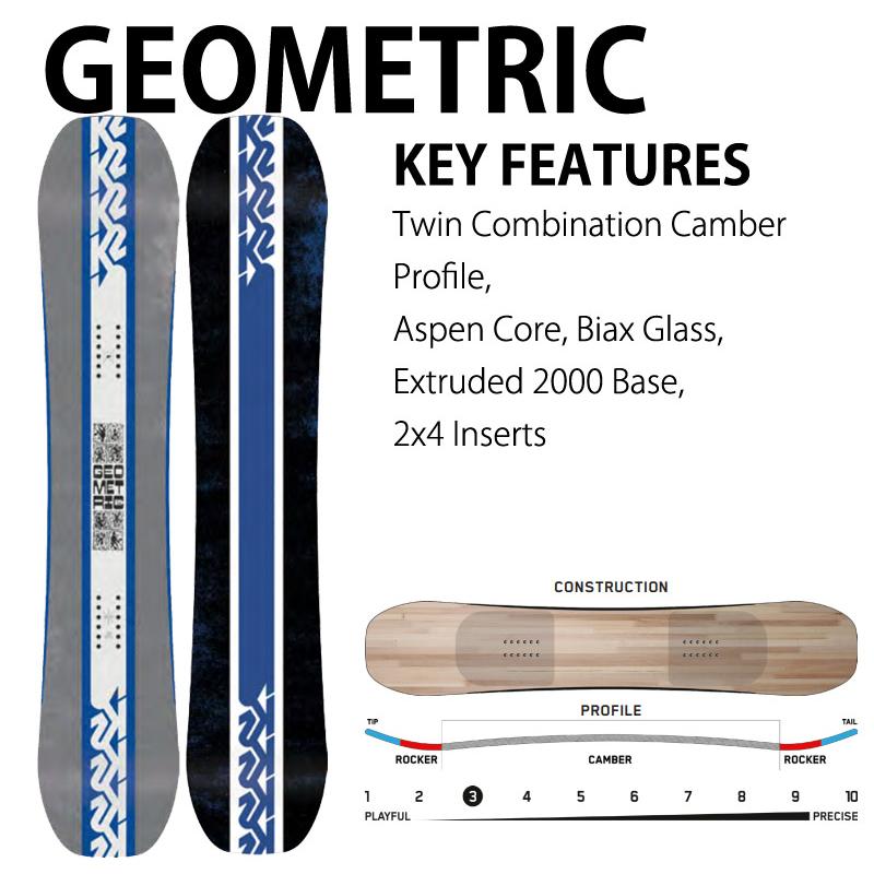 24-25 K2 / ケーツー GEOMETRIC ジオメトリック メンズ レディース スノーボード 板 2025_1