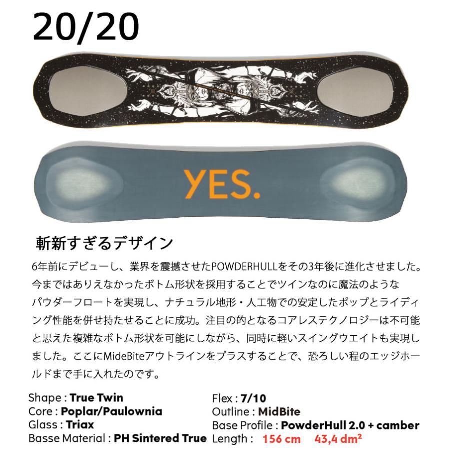 23-24 YES / イエス 20 メンズ レディース スノーボード 23-24 YES / イエス 20 メンズ レディース スノーボード