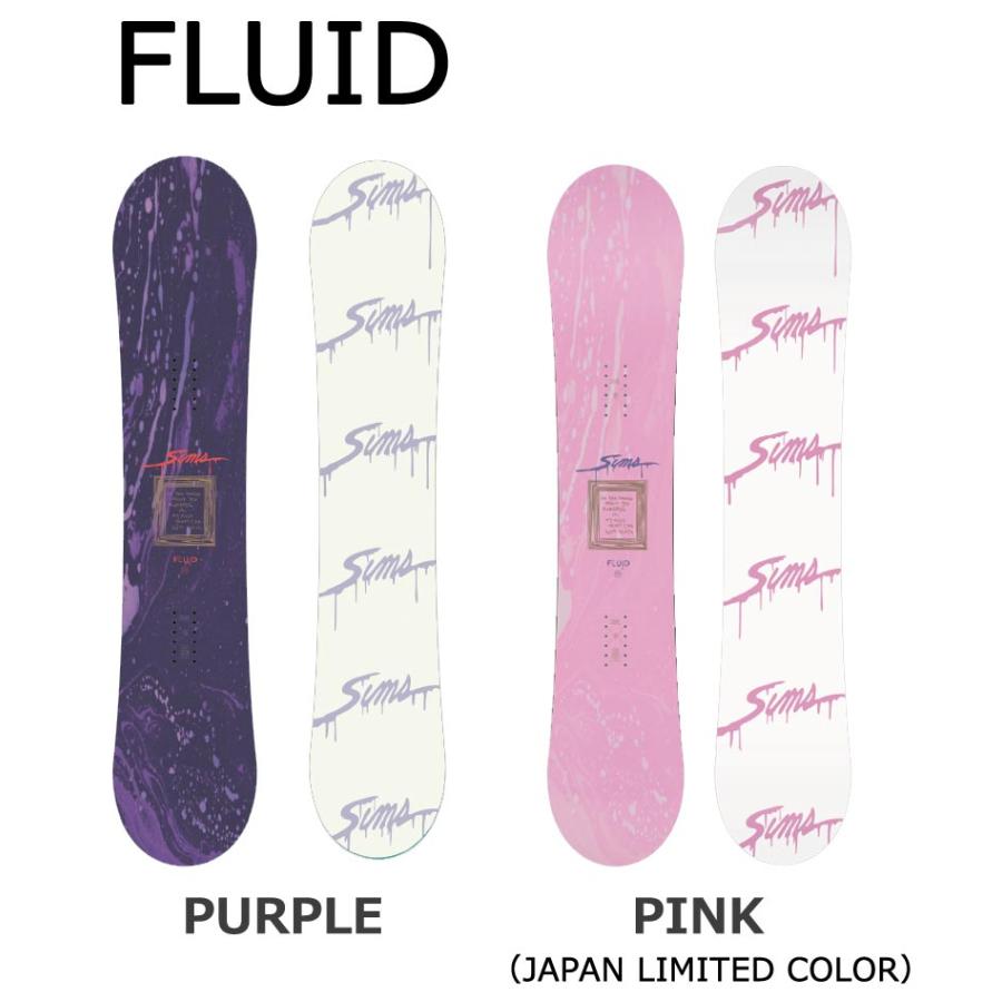 中古　SIMSスノーボードDISTORTION 155cm スノーボードグラトリ SIMS 24-25 SIMS / シムス FLUID フルイド レディース スノーボード
