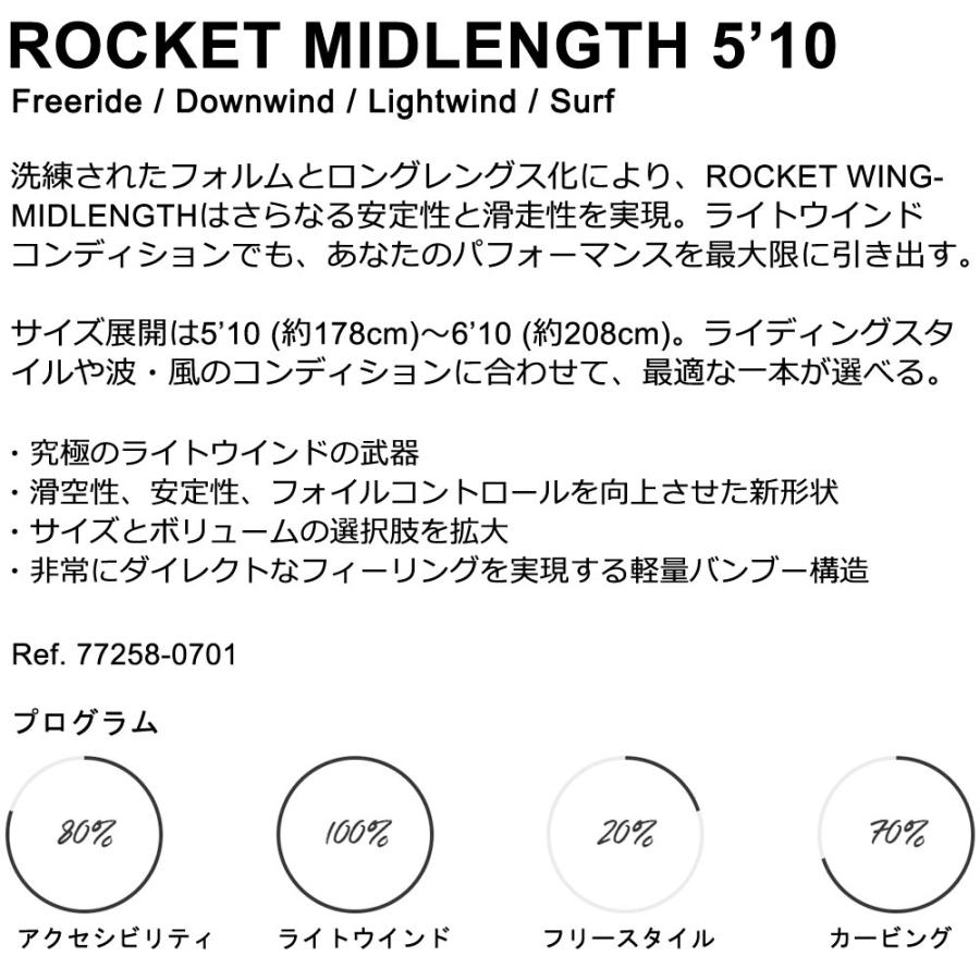 ウイングフォイルボード F-ONE / エフワン ROCKET MIDLENGTH 5'10