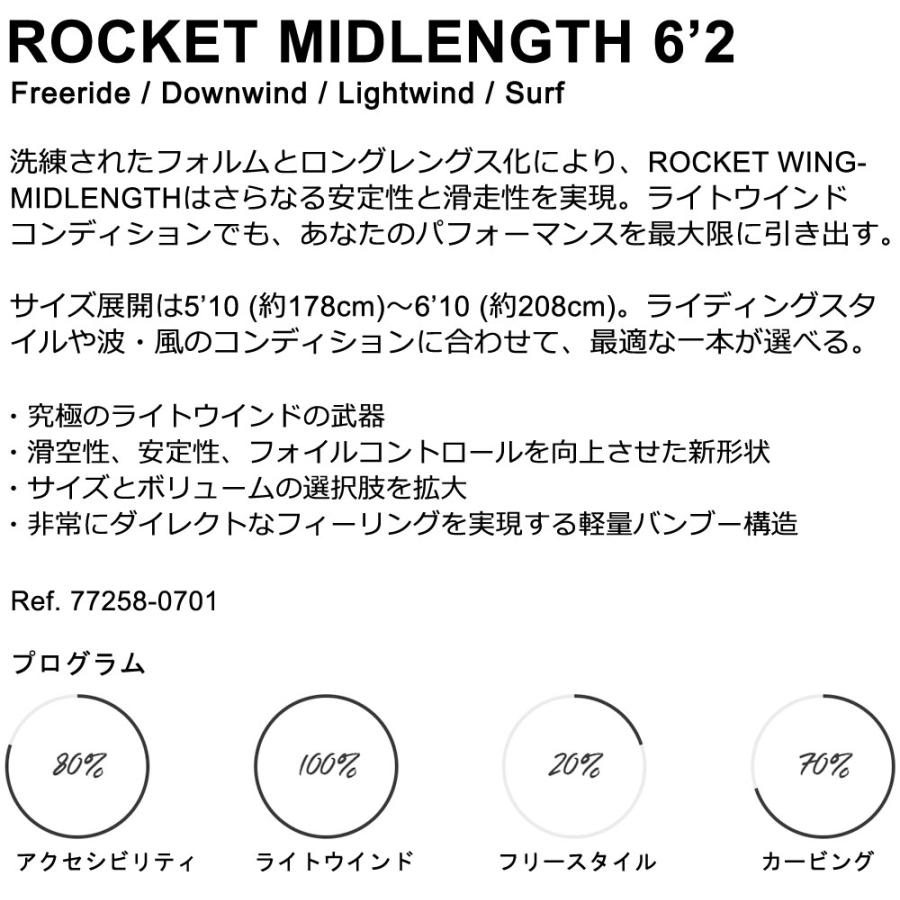 ウイングフォイルボード F-ONE / エフワン ROCKET MIDLENGTH 6'2