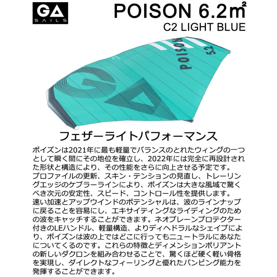 GA SAIL ジーエイセイル POISON 6.2平米 C2 ライトブルー ポイズン GA  