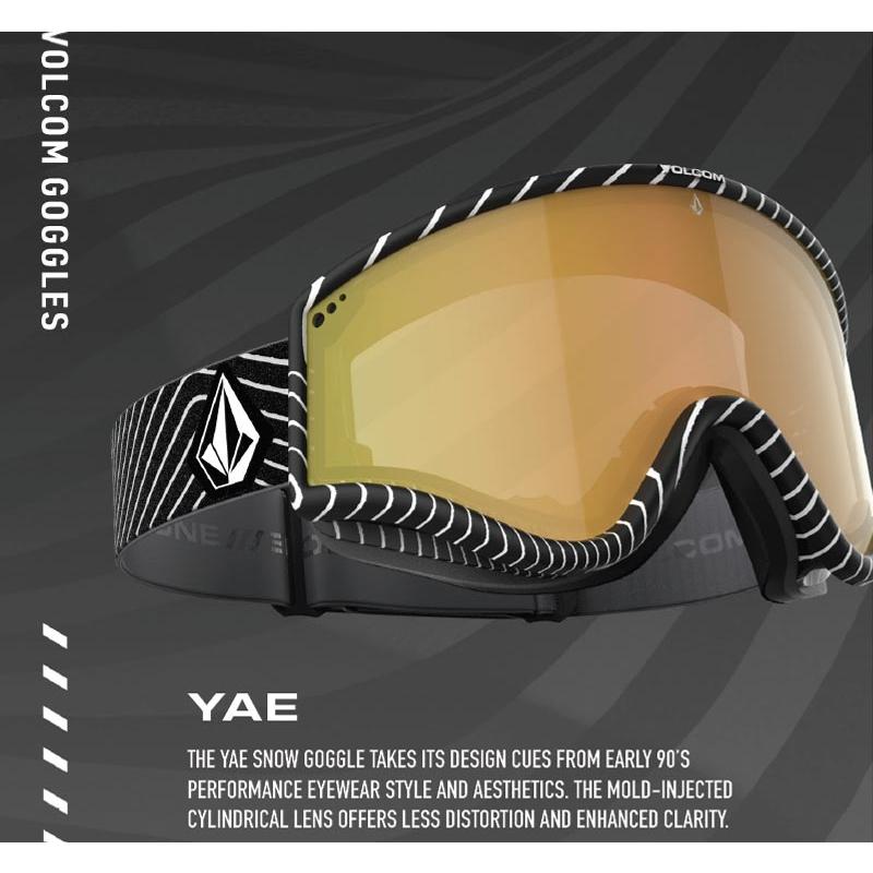 VOLCOM YAE ゴーグル マットブラック/レッドクローム 24-25モデル
