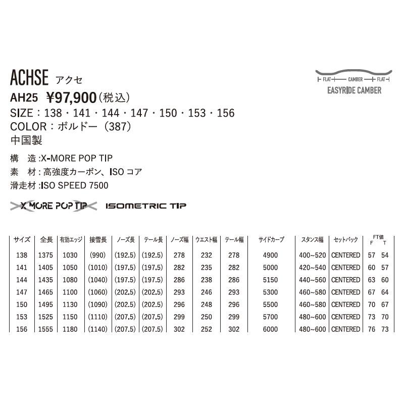 25-26 YONEX/ヨネックス ACHSE アクセ メンズ レディース スノーボード グラトリ パーク 板 2026 予約商品 | YONEX | 02