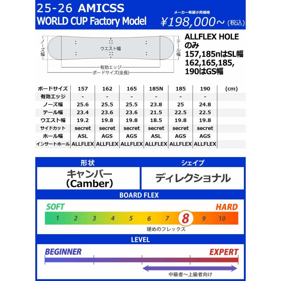 アミックス ファクトリーモデル GS 185cm AMICSS All Products