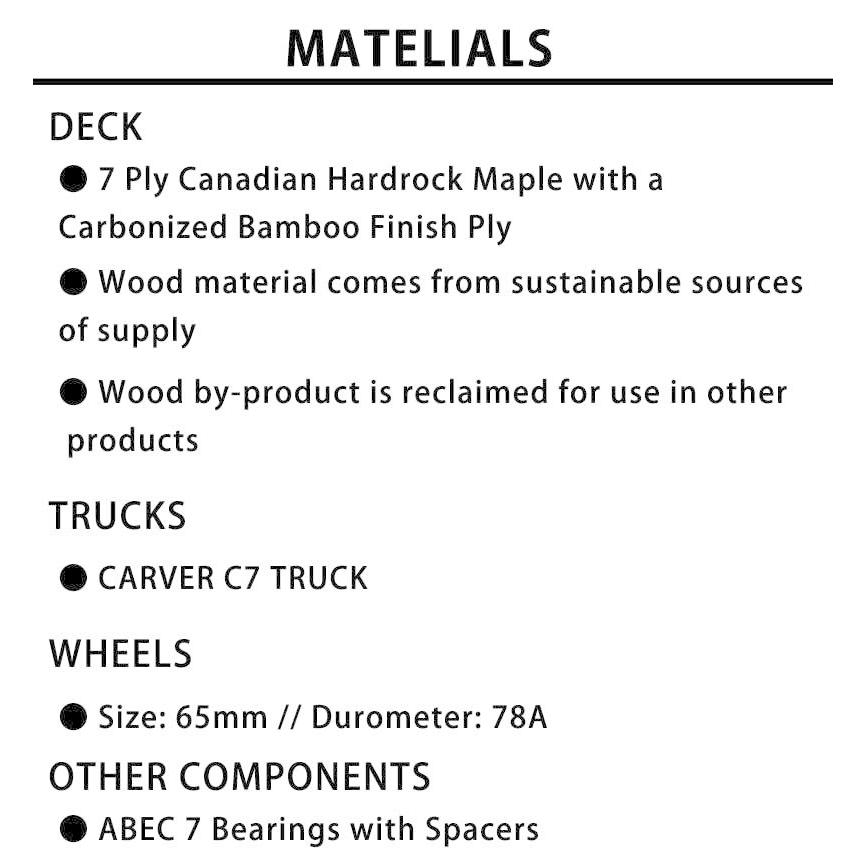 ARBOR/アーバー RYAN LOVERACE C7 32inc CARVER ロングスケートボード