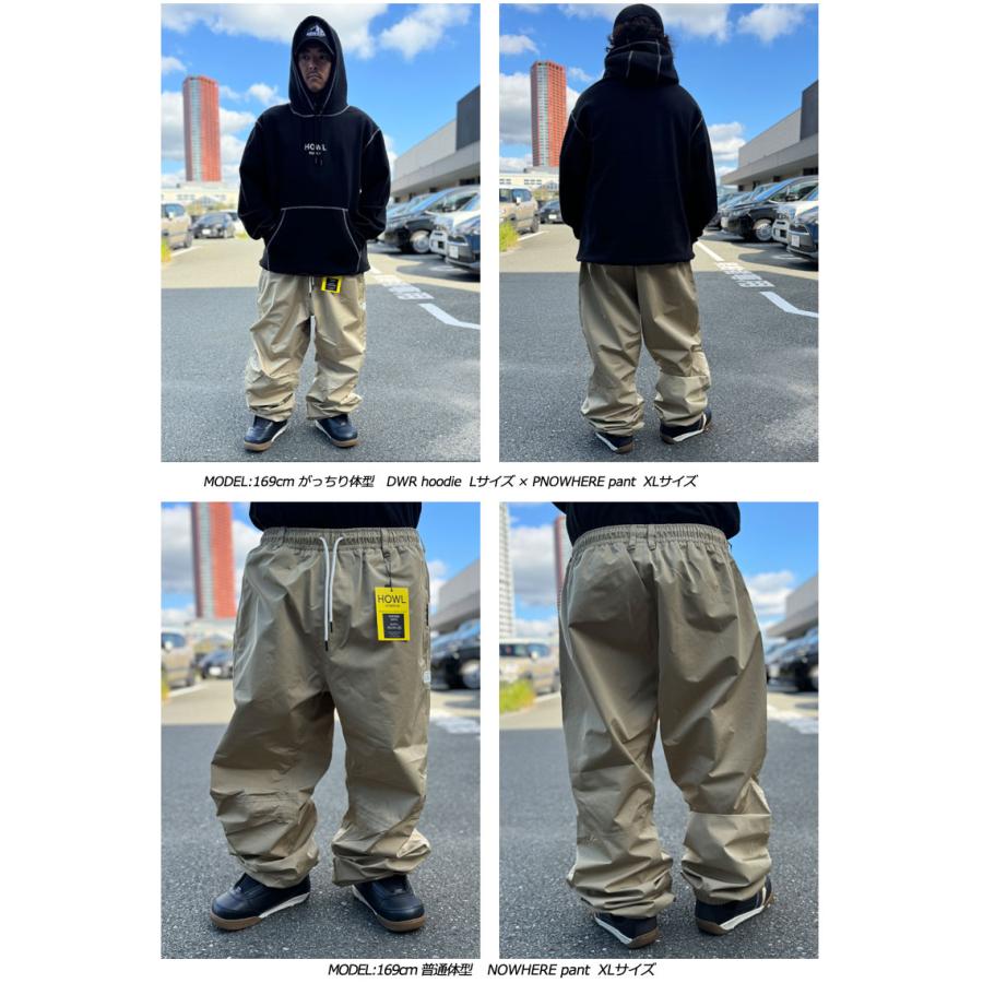 24-25 HOWL/ハウル NOWHERE pant メンズ レディース 防水パンツ