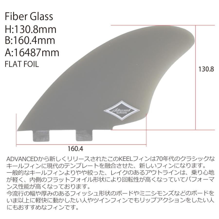 ADVANCED GLASS FIN KEEL/グラスフィン キールフィン