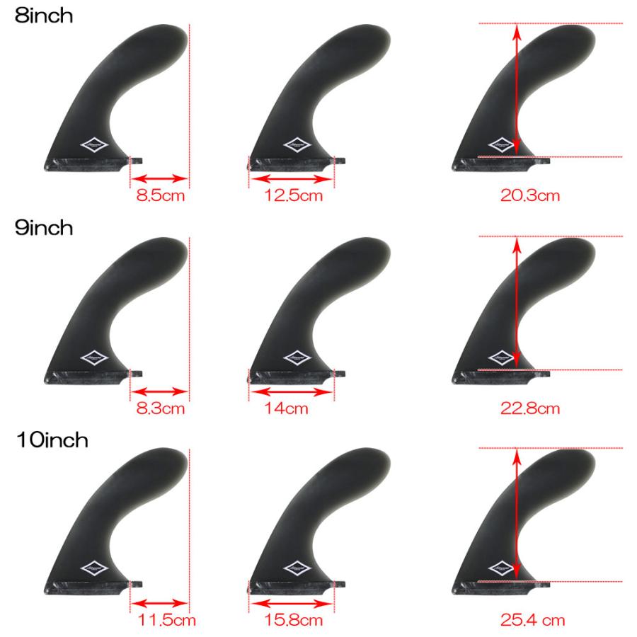 ロングボード センターフィン シングル ADVANCED MALIBU グラス 8”9”10