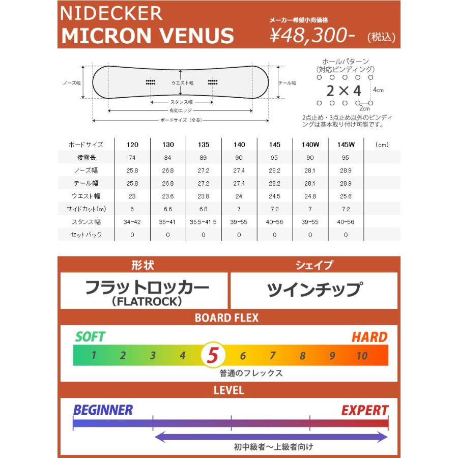 NIDECKER 24-25 / ナイデッカー MICRON VENUS マイクロン
