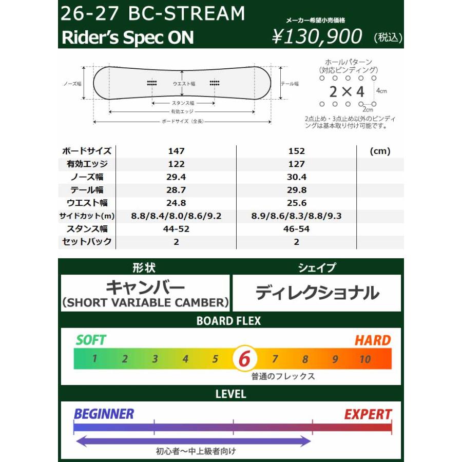 26-27 BC-STREAM / ビーシーストリーム RIDER'S SPEC ON オン