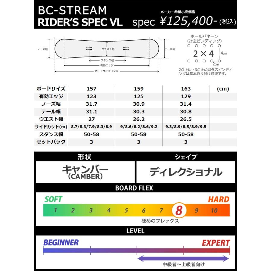 23-24 BC-STREAM/ビーシーストリーム RIDER'S SPEC VL 23-24 BC-STREAM/ビーシーストリーム RIDER'S SPEC VL