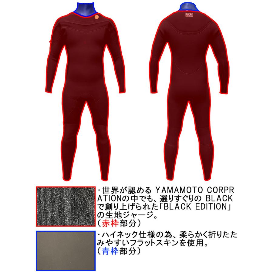 25-26 RASH BZ-5 LONG CHEST ZIP BLACK EDITION/ラッシュ ロング