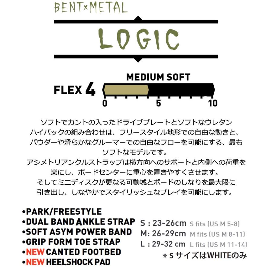 24-25 BENTMETAL/ベントメタル LOGIC ロジック メンズ ビンディング