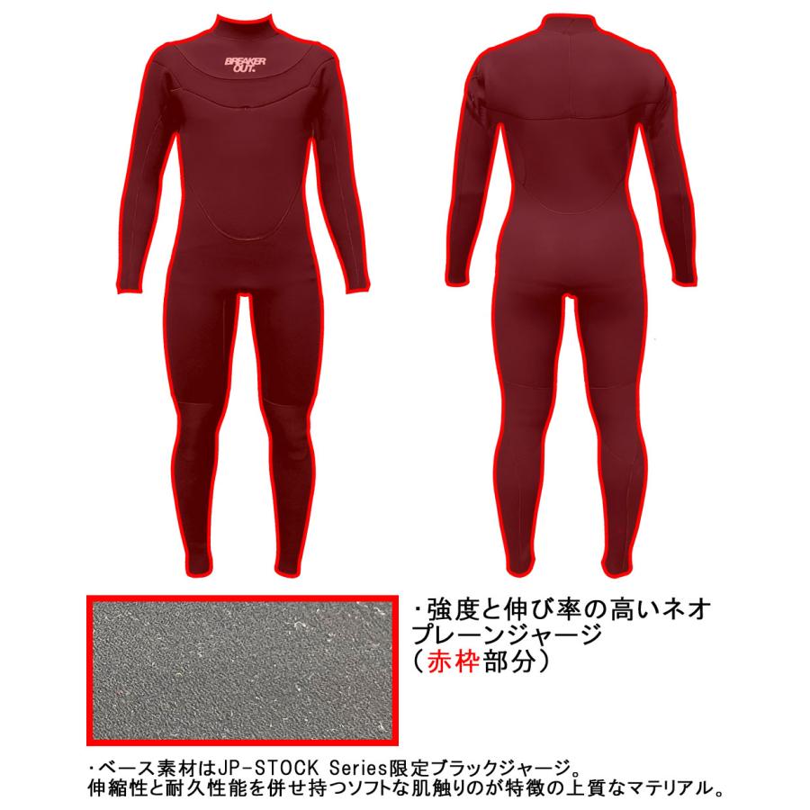 2026 国産モデル BREAKER OUT HYBRID U-ZIP FULL SUIT 3mmx2mm
