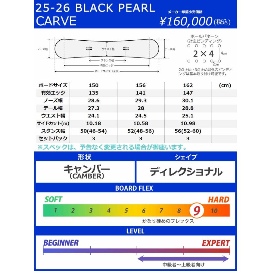 25-26 BLACK PEARL/ブラックパール CARVE カーブ メンズ