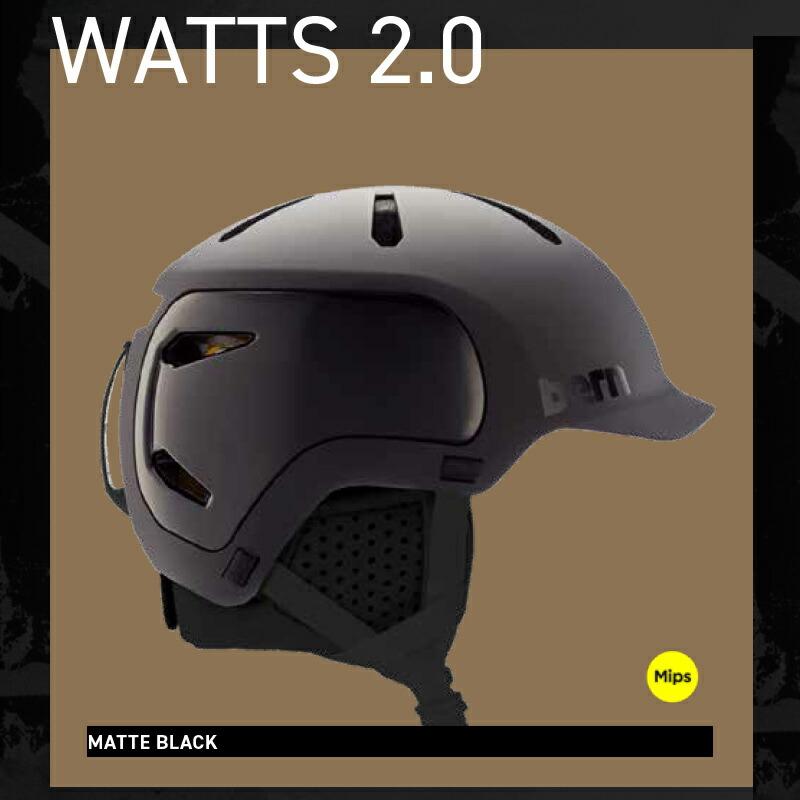 バーン bern watts2.0 マットブラック ヘルメットL